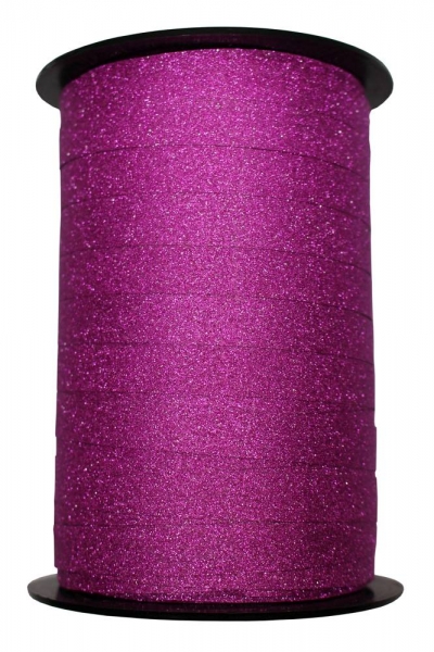 Geschenkband pink metallic 10mm, 100m, solange Vorrat! ACHTUNG leichte Farbveränderung am Anfang der Rolle!